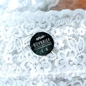 Aerie White Lace BoyBriefs